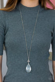 Up in the HEIR - White Necklace - Paparazzi Accessories Necklace Bedazzle Me Pretty Mobile Fashion Boutique