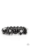 Upcycled Upscale - Black Bracelet - Paparazzi Accessories Bracelet Bedazzle Me Pretty Mobile Fashion Boutique