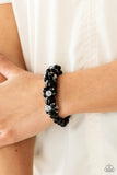 Upcycled Upscale - Black Bracelet - Paparazzi Accessories Bracelet Bedazzle Me Pretty Mobile Fashion Boutique