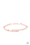 Upgraded Glamour - Copper Bracelet - Paparazzi Accessories Bracelet Bedazzle Me Pretty Mobile Fashion Boutique