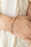 Upgraded Glamour - Copper Bracelet - Paparazzi Accessories Bracelet Bedazzle Me Pretty Mobile Fashion Boutique