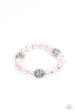 Upscale Whimsy - Pink Bracelet - Paparazzi Accessories Bracelet Bedazzle Me Pretty Mobile Fashion Boutique
