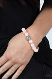 Upscale Whimsy - Pink Bracelet - Paparazzi Accessories Bracelet Bedazzle Me Pretty Mobile Fashion Boutique