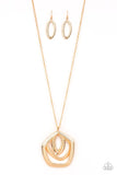 Urban Artisan - Gold Necklace - Paparazzi Accessories Necklace Bedazzle Me Pretty Mobile Fashion Boutique