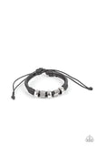 Urban Cattle Drive - Black Bracelet - Paparazzi Accessories Bracelet Bedazzle Me Pretty Mobile Fashion Boutique