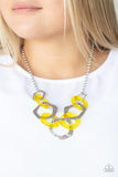 Urban Circus - Yellow Necklace - Paparazzi Accessories Necklace Bedazzle Me Pretty Mobile Fashion Boutique