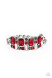 Urban Crest - Red Bracelet - Paparazzi Accessories Bracelet Bedazzle Me Pretty Mobile Fashion Boutique