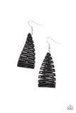 Urban Delirium - Black Earrings - Paparazzi Accessories Earrings Bedazzle Me Pretty Mobile Fashion Boutique