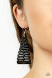Urban Delirium - Black Earrings - Paparazzi Accessories Earrings Bedazzle Me Pretty Mobile Fashion Boutique