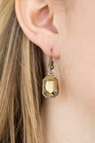 Urban Dynasty - Brass Necklace - Paparazzi Accessories Necklace Bedazzle Me Pretty Mobile Fashion Boutique