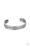 Urban Expedition - Silver Mens Bracelet - Paparazzi Accessories Mens Bracelet Bedazzle Me Pretty Mobile Fashion Boutique