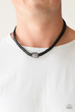 Urban Exploration - Black Necklace - Paparazzi Accessories Necklace Bedazzle Me Pretty Mobile Fashion Boutique