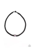 Urban Exploration - Black Necklace - Paparazzi Accessories Necklace Bedazzle Me Pretty Mobile Fashion Boutique