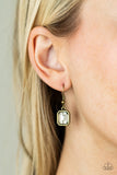 Urban Extravagance - Brass Necklace - Paparazzi Accessories Necklace Bedazzle Me Pretty Mobile Fashion Boutique