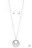 Urban Illumination - Silver Necklace - Paparazzi Accessories Necklace Bedazzle Me Pretty Mobile Fashion Boutique