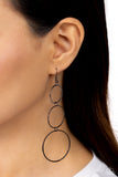 Urban Ozone - Black Earrings - Paparazzi Accessories Earrings Bedazzle Me Pretty Mobile Fashion Boutique