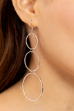 Urban Ozone - Silver Earrings - Paparazzi Accessories Earrings Bedazzle Me Pretty Mobile Fashion Boutique