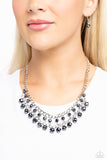Urban Palace - Blue Necklace - Paparazzi Accessories Necklace Bedazzle Me Pretty Mobile Fashion Boutique