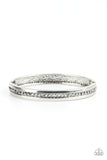 Urban Reign - Silver Bracelet - Paparazzi Accessories Bracelet Bedazzle Me Pretty Mobile Fashion Boutique