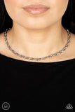 Urban Underdog - Silver Necklace - Paparazzi Accessories Necklace Bedazzle Me Pretty Mobile Fashion Boutique