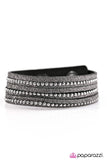 Urban Utopia - Black Bracelet - Paparazzi Accessories Bracelet Bedazzle Me Pretty Mobile Fashion Boutique
