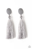 Va Va PLUME - Silver Earrings - Paparazzi Accessories Earrings Bedazzle Me Pretty Mobile Fashion Boutique