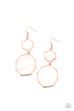 Vacation Glow - Copper Earrings - Paparazzi Accessories Earrings Bedazzle Me Pretty Mobile Fashion Boutique