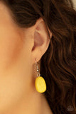 Vacay Mode - Yellow Necklace - Paparazzi Accessories Necklace Bedazzle Me Pretty Mobile Fashion Boutique