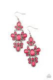 VACAY The Premises - Pink Earrings - Paparazzi Accessories Earrings Bedazzle Me Pretty Mobile Fashion Boutique