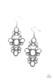 VACAY The Premises - White Earrings - Paparazzi Accessories Earrings Bedazzle Me Pretty Mobile Fashion Boutique