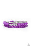 Vacay Vagabond - Purple Bracelet - Paparazzi Accessories Bracelet Bedazzle Me Pretty Mobile Fashion Boutique