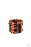 Vacay Vogue - Orange Bracelet - Paparazzi Accessories Bracelet Bedazzle Me Pretty Mobile Fashion Boutique