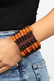 Vacay Vogue - Orange Bracelet - Paparazzi Accessories Bracelet Bedazzle Me Pretty Mobile Fashion Boutique