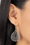 Valley Estate - Silver Earrings - Paparazzi Accessories Earrings Bedazzle Me Pretty Mobile Fashion Boutique