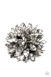 Vanguard Gardens - Black Hair Clip - Paparazzi Accessories Hair Clip Bedazzle Me Pretty Mobile Fashion Boutique