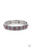 Venetian Valentine - Pink Bracelet - Paparazzi Accessories Bracelet Bedazzle Me Pretty Mobile Fashion Boutique