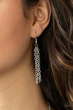 Venetian Vineyards - Silver Necklace - Paparazzi Accessories Necklace Bedazzle Me Pretty Mobile Fashion Boutique