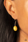 Venetian Voyage - Yellow Necklace - Paparazzi Accessories Necklace Bedazzle Me Pretty Mobile Fashion Boutique