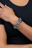 Ventura Vineyards - Blue Bracelet - Paparazzi Accessories Bracelet Bedazzle Me Pretty Mobile Fashion Boutique