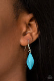 Venturous Vibes - Blue Necklace - Paparazzi Accessories Necklace Bedazzle Me Pretty Mobile Fashion Boutique