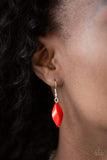 Venturous Vibes - Red Necklace - Paparazzi Accessories Necklace Bedazzle Me Pretty Mobile Fashion Boutique