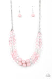 Vera-CRUZIN - Pink Necklace - Paparazzi Accessories Necklace Bedazzle Me Pretty Mobile Fashion Boutique