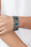 Versailles Vineyard - Blue Bracelet - Paparazzi Accessories Bracelet Bedazzle Me Pretty Mobile Fashion Boutique
