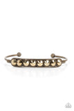 Vertigo Views - Brass Bracelet - Paparazzi Accessories Bracelet Bedazzle Me Pretty Mobile Fashion Boutique