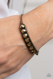 Vertigo Views - Brass Bracelet - Paparazzi Accessories Bracelet Bedazzle Me Pretty Mobile Fashion Boutique