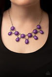 Very Valley Girl - Purple Necklace - Paparazzi Accessories Necklace Bedazzle Me Pretty Mobile Fashion Boutique