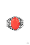 Very Venetian - Red Ring - Paparazzi Accessories Ring Bedazzle Me Pretty Mobile Fashion Boutique