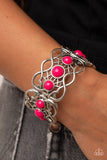 Very Versailles - Pink Bracelet - Paparazzi Accessories Bracelet Bedazzle Me Pretty Mobile Fashion Boutique