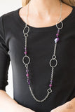 Very Visionary - Purple Necklace - Paparazzi Accessories Necklace Bedazzle Me Pretty Mobile Fashion Boutique
