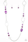 Very Visionary - Purple Necklace - Paparazzi Accessories Necklace Bedazzle Me Pretty Mobile Fashion Boutique